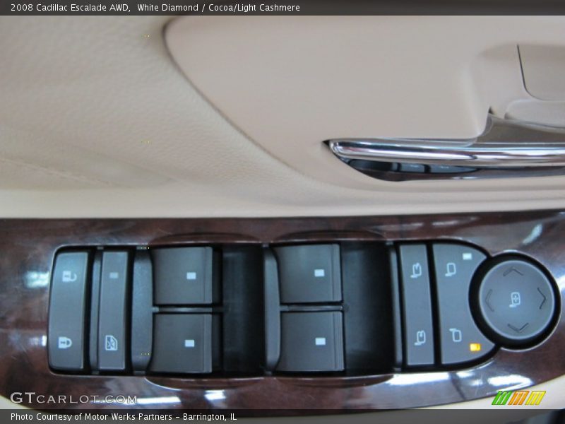 White Diamond / Cocoa/Light Cashmere 2008 Cadillac Escalade AWD
