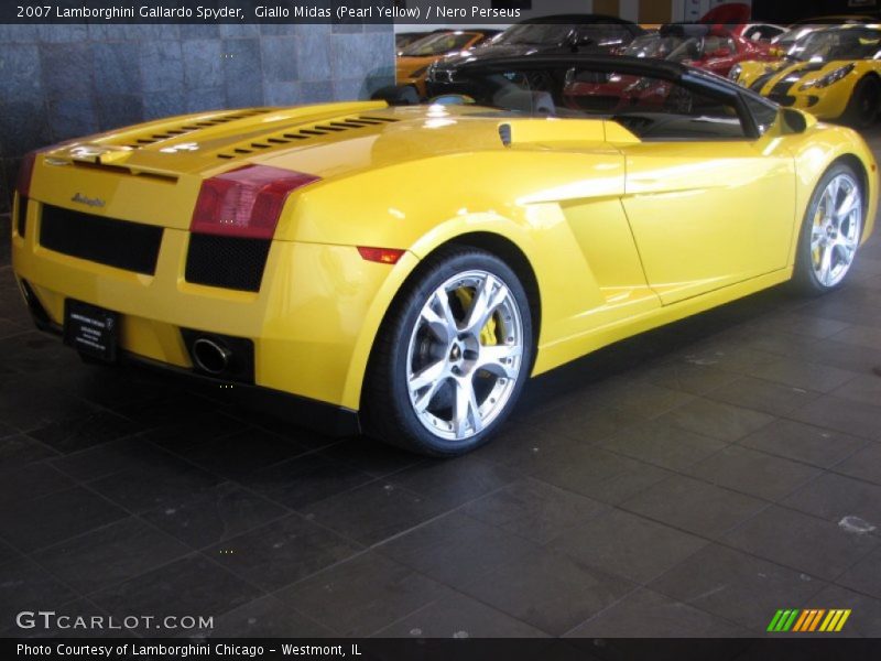 Giallo Midas (Pearl Yellow) / Nero Perseus 2007 Lamborghini Gallardo Spyder