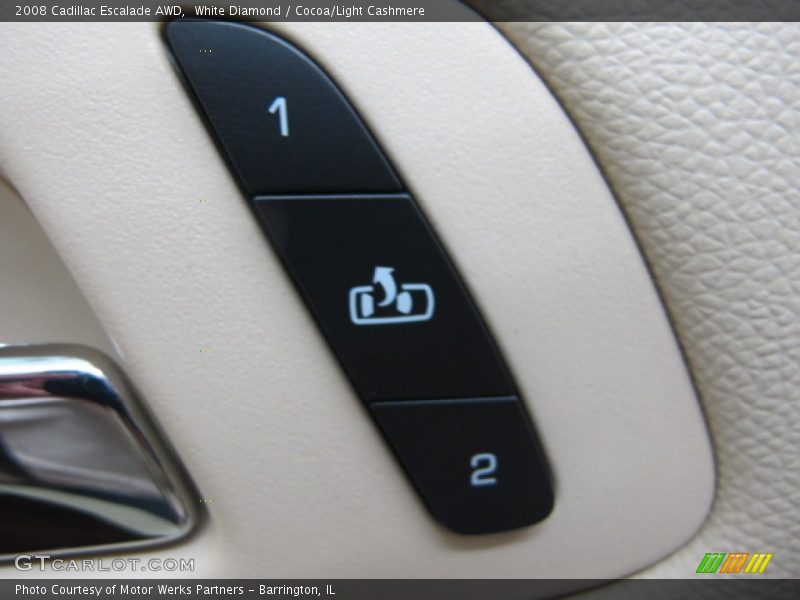 White Diamond / Cocoa/Light Cashmere 2008 Cadillac Escalade AWD