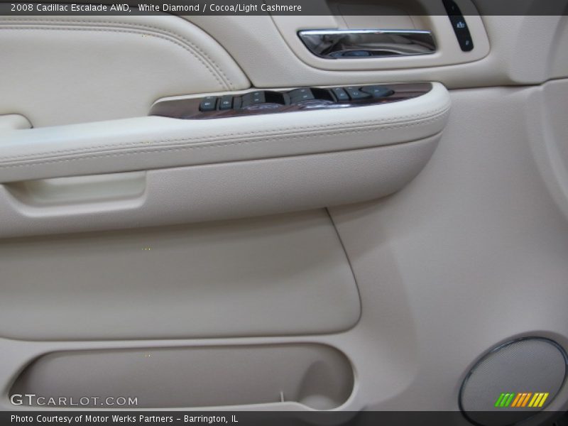 White Diamond / Cocoa/Light Cashmere 2008 Cadillac Escalade AWD