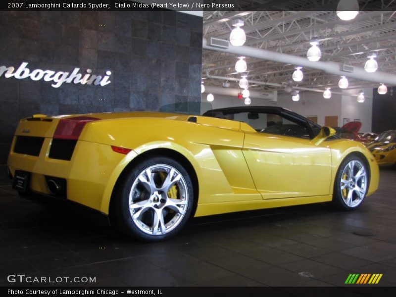 Giallo Midas (Pearl Yellow) / Nero Perseus 2007 Lamborghini Gallardo Spyder