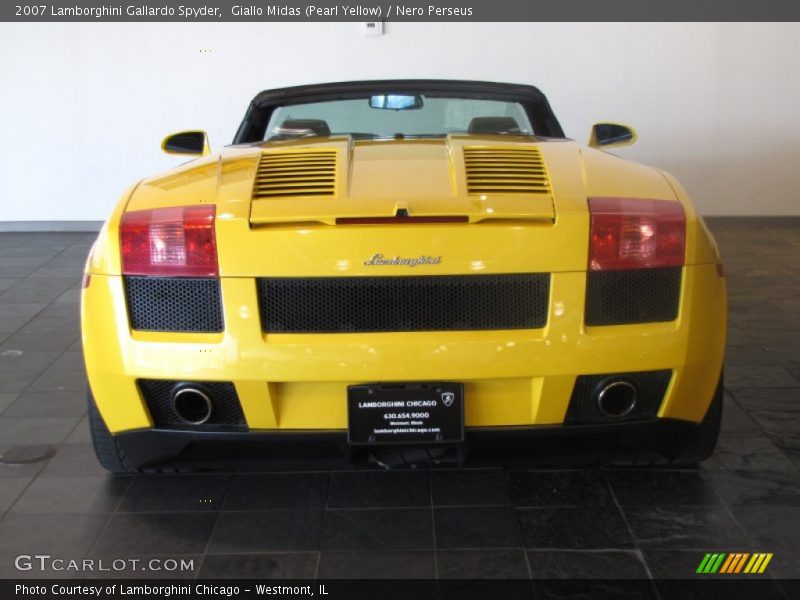 Giallo Midas (Pearl Yellow) / Nero Perseus 2007 Lamborghini Gallardo Spyder