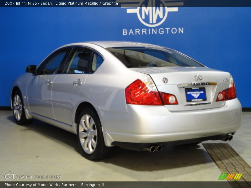 Liquid Platinum Metallic / Graphite 2007 Infiniti M 35x Sedan
