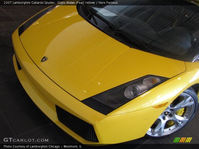 Giallo Midas (Pearl Yellow) / Nero Perseus 2007 Lamborghini Gallardo Spyder