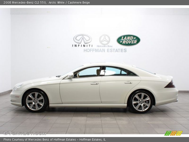 Arctic White / Cashmere Beige 2008 Mercedes-Benz CLS 550