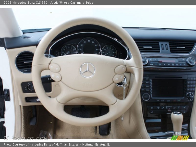 Arctic White / Cashmere Beige 2008 Mercedes-Benz CLS 550