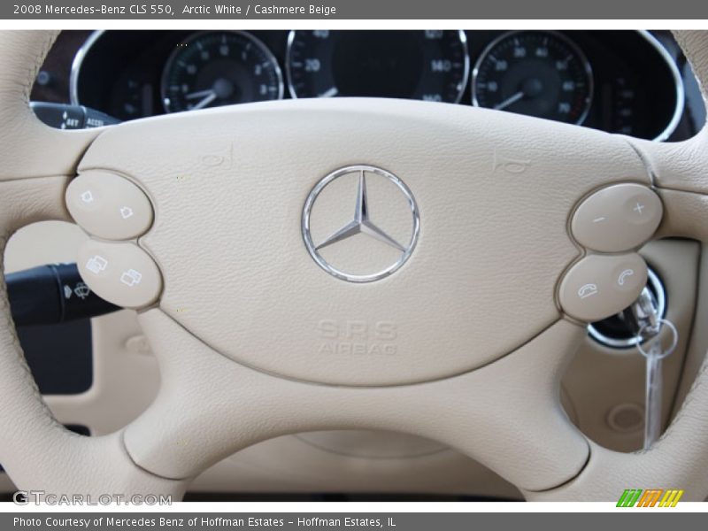 Arctic White / Cashmere Beige 2008 Mercedes-Benz CLS 550