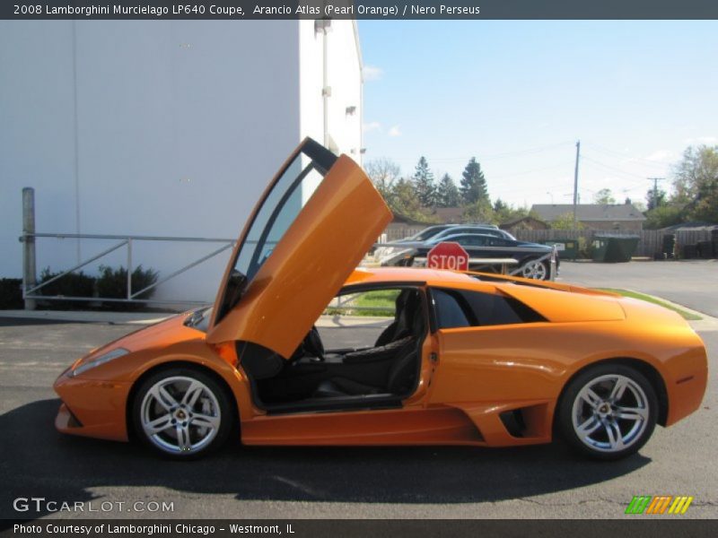 Arancio Atlas (Pearl Orange) / Nero Perseus 2008 Lamborghini Murcielago LP640 Coupe