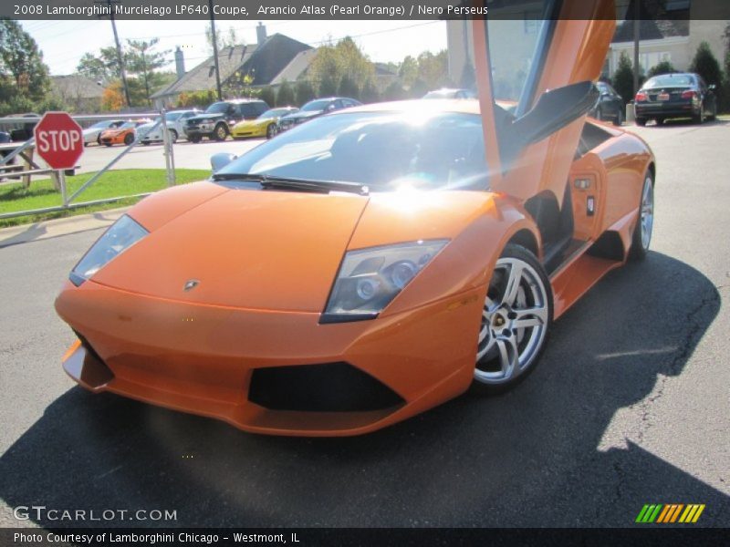 Arancio Atlas (Pearl Orange) / Nero Perseus 2008 Lamborghini Murcielago LP640 Coupe