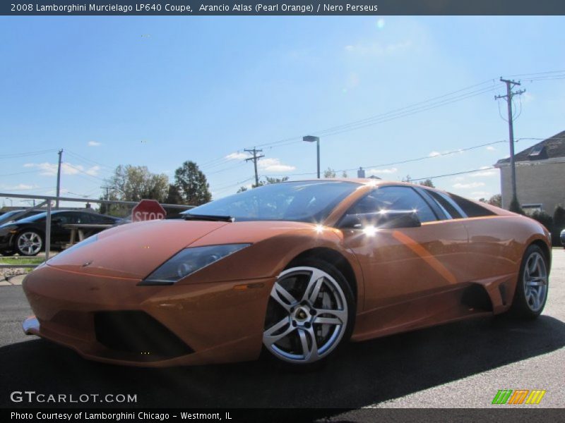 Arancio Atlas (Pearl Orange) / Nero Perseus 2008 Lamborghini Murcielago LP640 Coupe