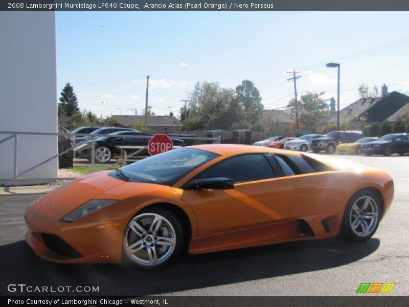 Arancio Atlas (Pearl Orange) / Nero Perseus 2008 Lamborghini Murcielago LP640 Coupe