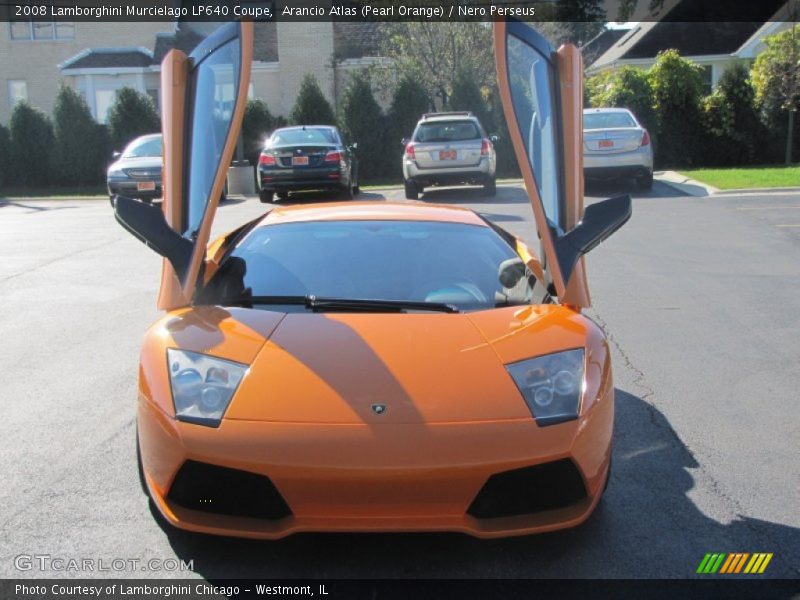 Arancio Atlas (Pearl Orange) / Nero Perseus 2008 Lamborghini Murcielago LP640 Coupe