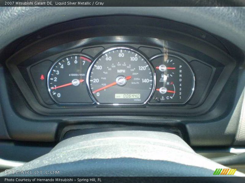 Liquid Silver Metallic / Gray 2007 Mitsubishi Galant DE