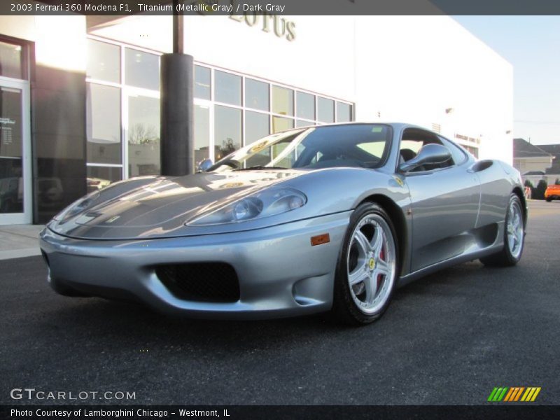 Titanium (Metallic Gray) / Dark Gray 2003 Ferrari 360 Modena F1