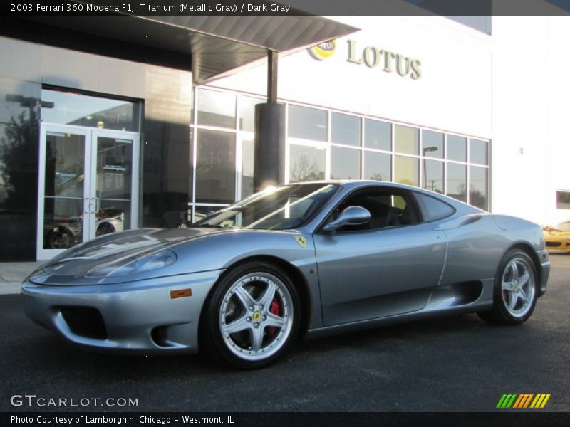 Titanium (Metallic Gray) / Dark Gray 2003 Ferrari 360 Modena F1