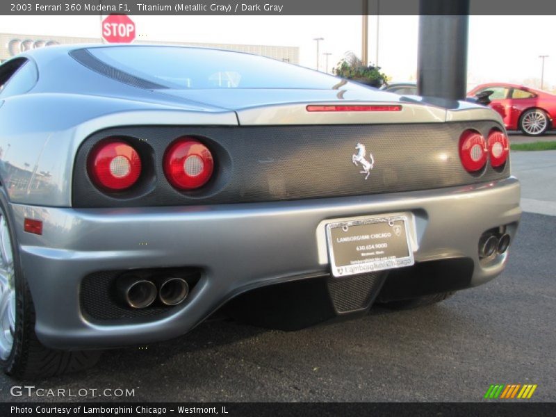 Titanium (Metallic Gray) / Dark Gray 2003 Ferrari 360 Modena F1