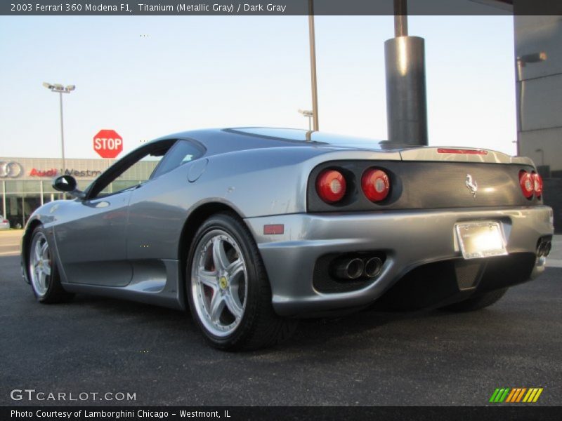 Titanium (Metallic Gray) / Dark Gray 2003 Ferrari 360 Modena F1