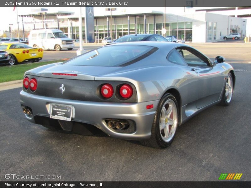 Titanium (Metallic Gray) / Dark Gray 2003 Ferrari 360 Modena F1