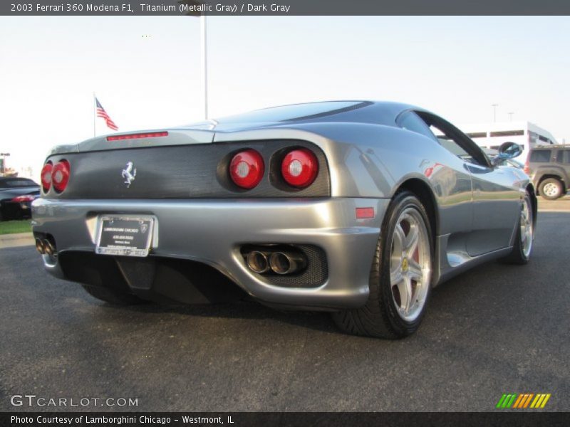 Titanium (Metallic Gray) / Dark Gray 2003 Ferrari 360 Modena F1