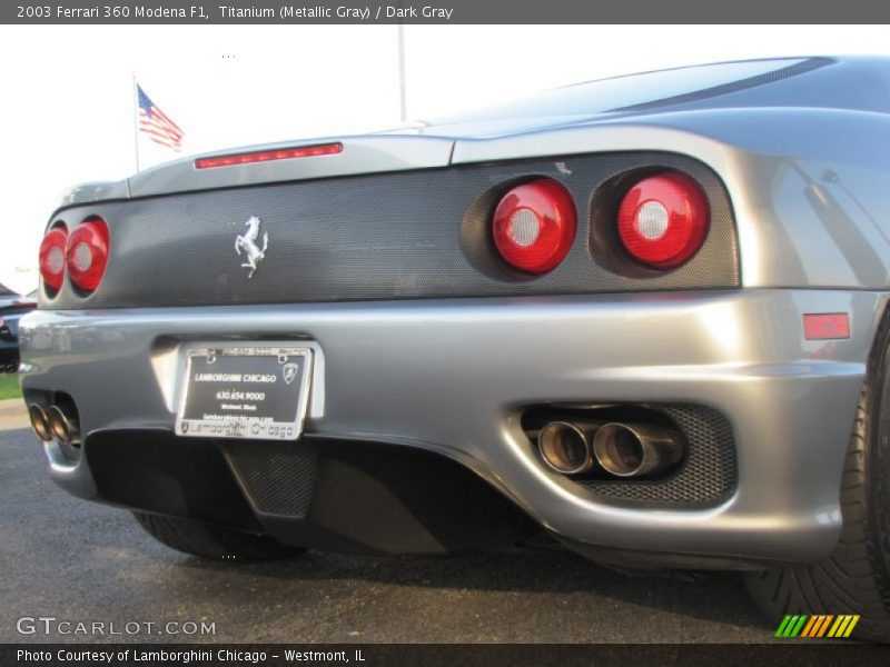 Titanium (Metallic Gray) / Dark Gray 2003 Ferrari 360 Modena F1