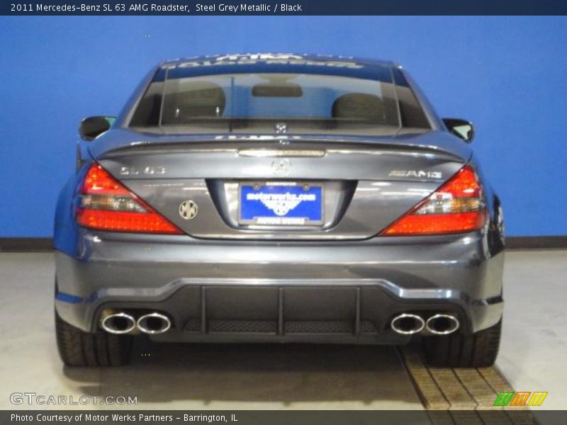 Steel Grey Metallic / Black 2011 Mercedes-Benz SL 63 AMG Roadster