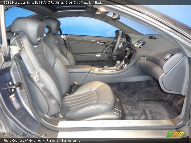 Steel Grey Metallic / Black 2011 Mercedes-Benz SL 63 AMG Roadster