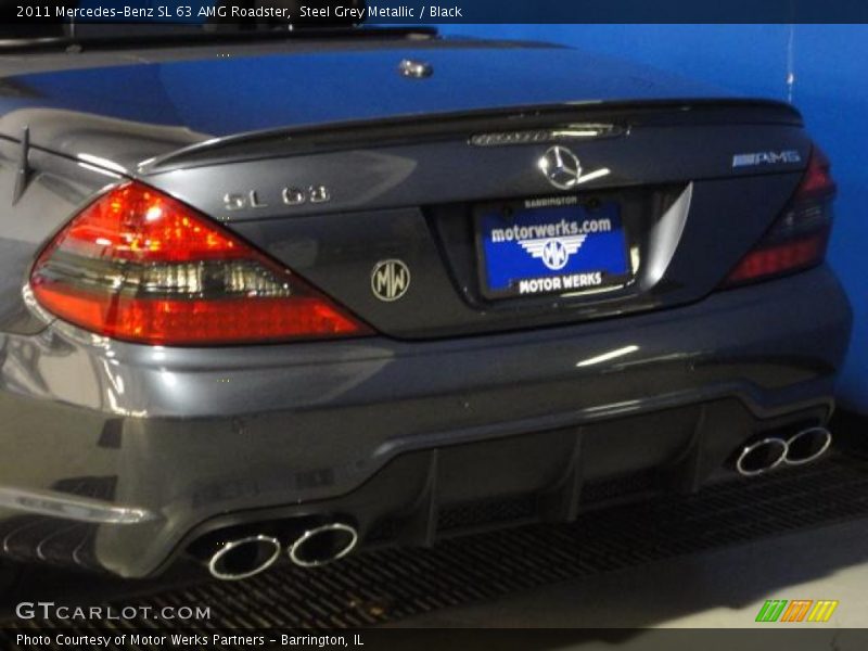 Steel Grey Metallic / Black 2011 Mercedes-Benz SL 63 AMG Roadster