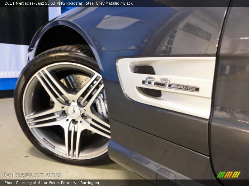 Steel Grey Metallic / Black 2011 Mercedes-Benz SL 63 AMG Roadster