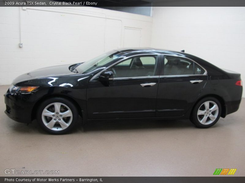 Crystal Black Pearl / Ebony 2009 Acura TSX Sedan