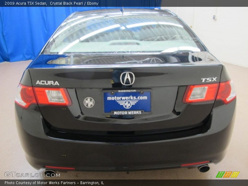 Crystal Black Pearl / Ebony 2009 Acura TSX Sedan