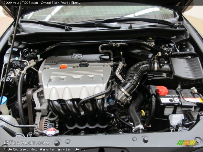 Crystal Black Pearl / Ebony 2009 Acura TSX Sedan