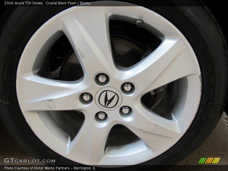 Crystal Black Pearl / Ebony 2009 Acura TSX Sedan