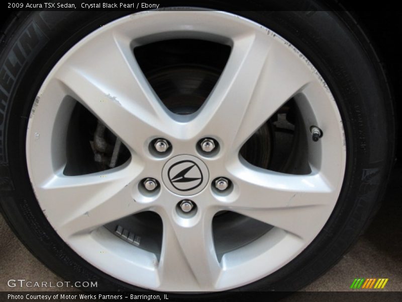 Crystal Black Pearl / Ebony 2009 Acura TSX Sedan