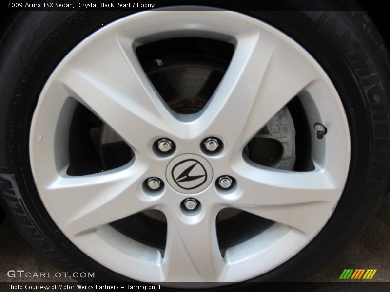 Crystal Black Pearl / Ebony 2009 Acura TSX Sedan