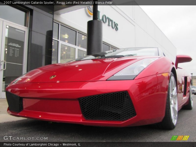 Rosso Leto (Red Metallic) / Blanco Polar 2007 Lamborghini Gallardo Spyder
