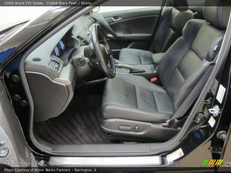 Crystal Black Pearl / Ebony 2009 Acura TSX Sedan