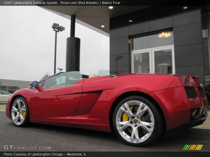 Rosso Leto (Red Metallic) / Blanco Polar 2007 Lamborghini Gallardo Spyder