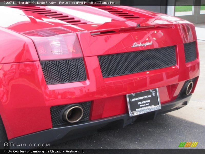 Rosso Leto (Red Metallic) / Blanco Polar 2007 Lamborghini Gallardo Spyder