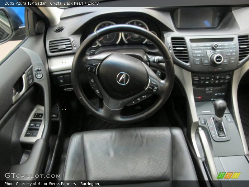 Crystal Black Pearl / Ebony 2009 Acura TSX Sedan