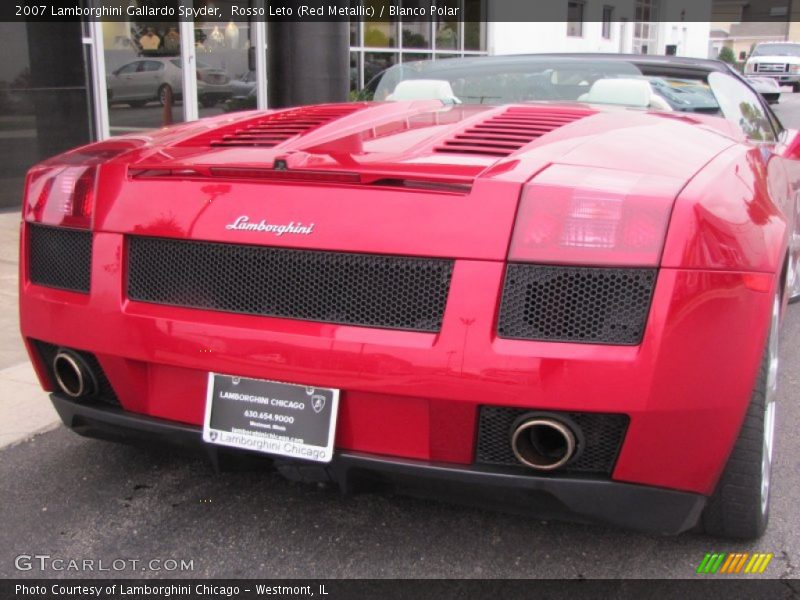 Rosso Leto (Red Metallic) / Blanco Polar 2007 Lamborghini Gallardo Spyder