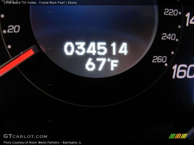 Crystal Black Pearl / Ebony 2009 Acura TSX Sedan