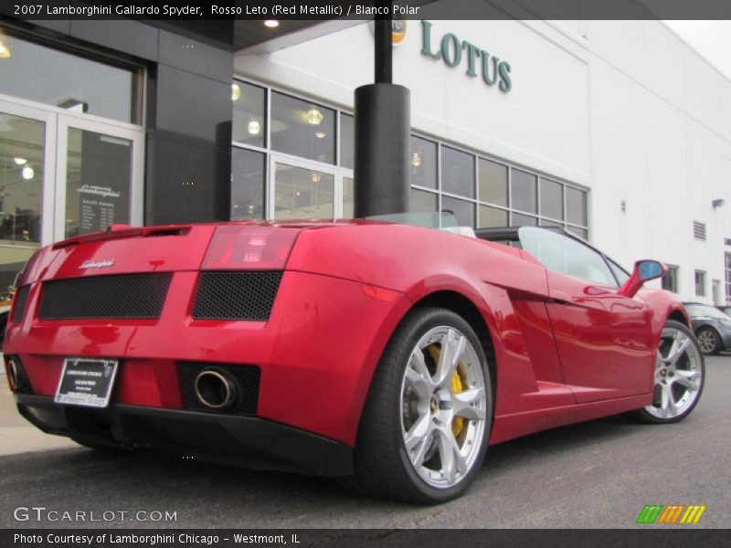 Rosso Leto (Red Metallic) / Blanco Polar 2007 Lamborghini Gallardo Spyder