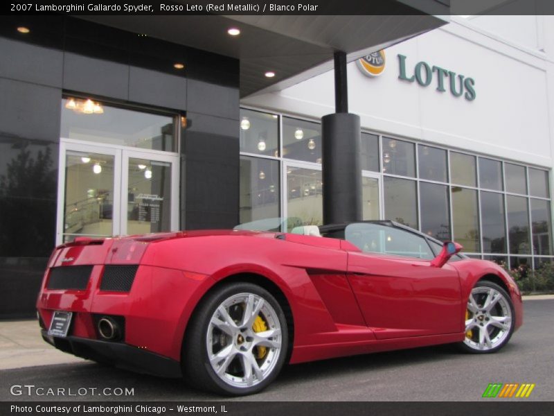 Rosso Leto (Red Metallic) / Blanco Polar 2007 Lamborghini Gallardo Spyder