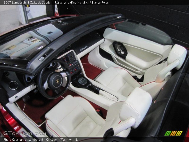  2007 Gallardo Spyder Blanco Polar Interior