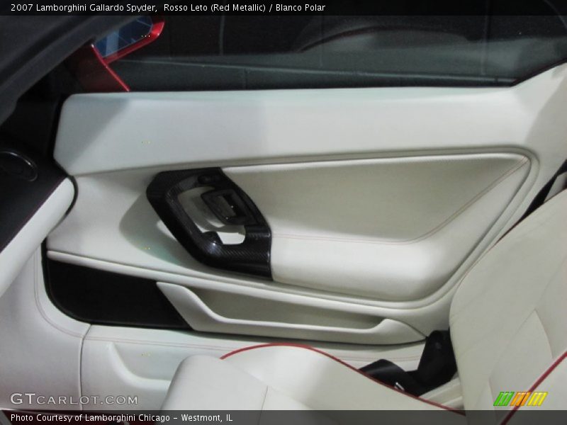 Rosso Leto (Red Metallic) / Blanco Polar 2007 Lamborghini Gallardo Spyder