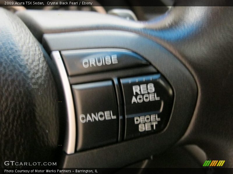 Crystal Black Pearl / Ebony 2009 Acura TSX Sedan