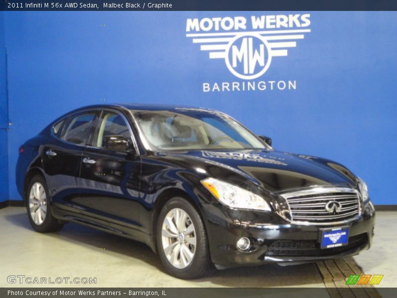 Malbec Black / Graphite 2011 Infiniti M 56x AWD Sedan