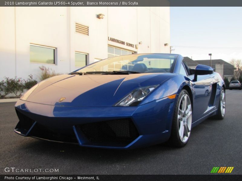 Bianco Monocerus / Blu Scylla 2010 Lamborghini Gallardo LP560-4 Spyder