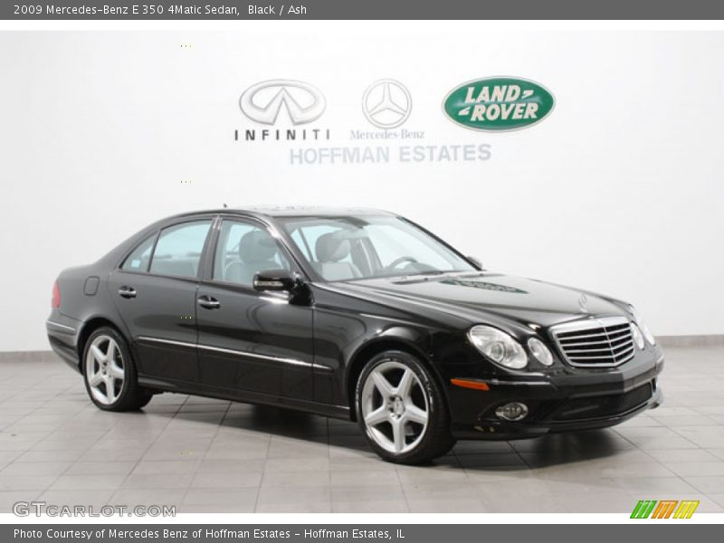 Black / Ash 2009 Mercedes-Benz E 350 4Matic Sedan