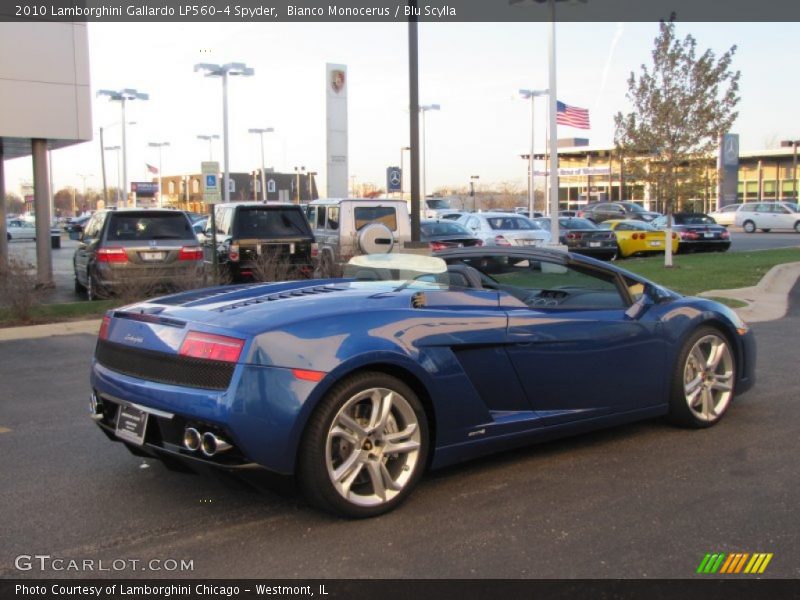Bianco Monocerus / Blu Scylla 2010 Lamborghini Gallardo LP560-4 Spyder